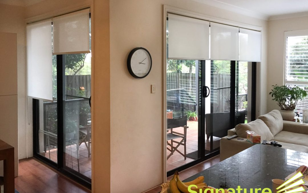 Roller Blinds over Door-2