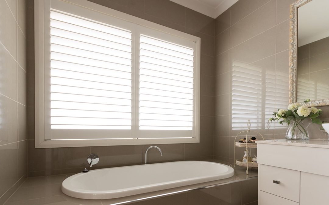 Hardwood Shutters Hinged – Bathroom 2