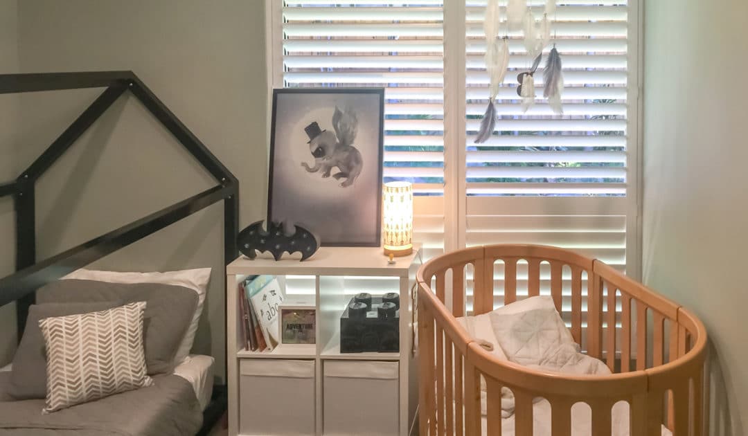Hardwood Shutters Hinged Nursery 3 Signature Shutters & Blinds