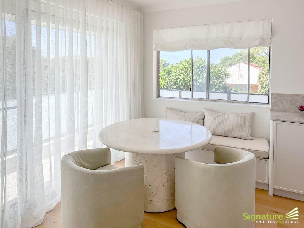 Curtains and Soft Roman Blinds