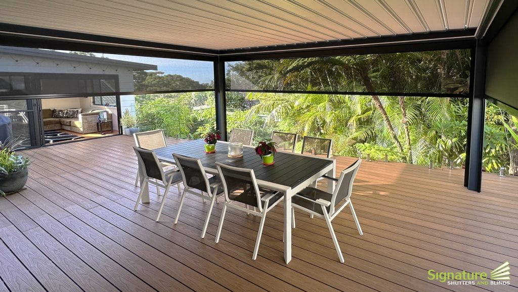 External Blinds making An Extra Room