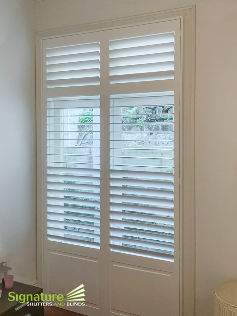 Timber Shutters with Solid Infill Panel