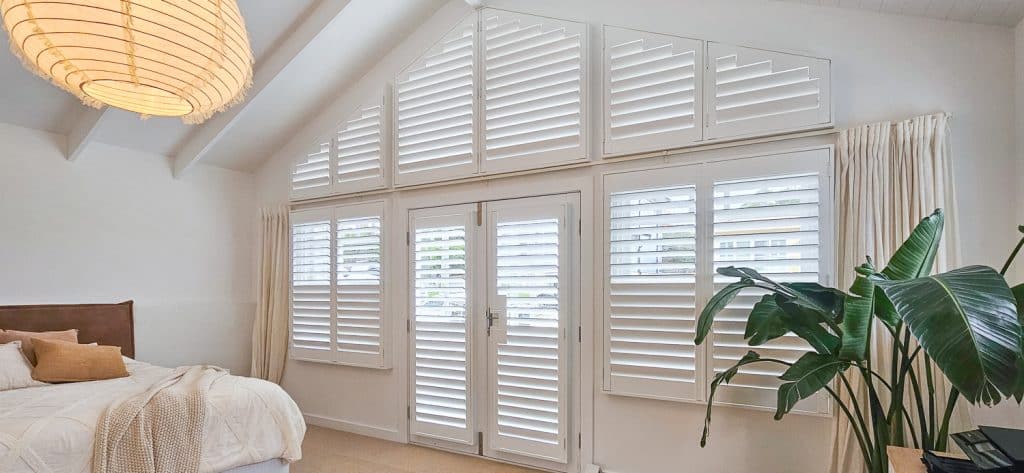 Triangular Shutters and French Doors
